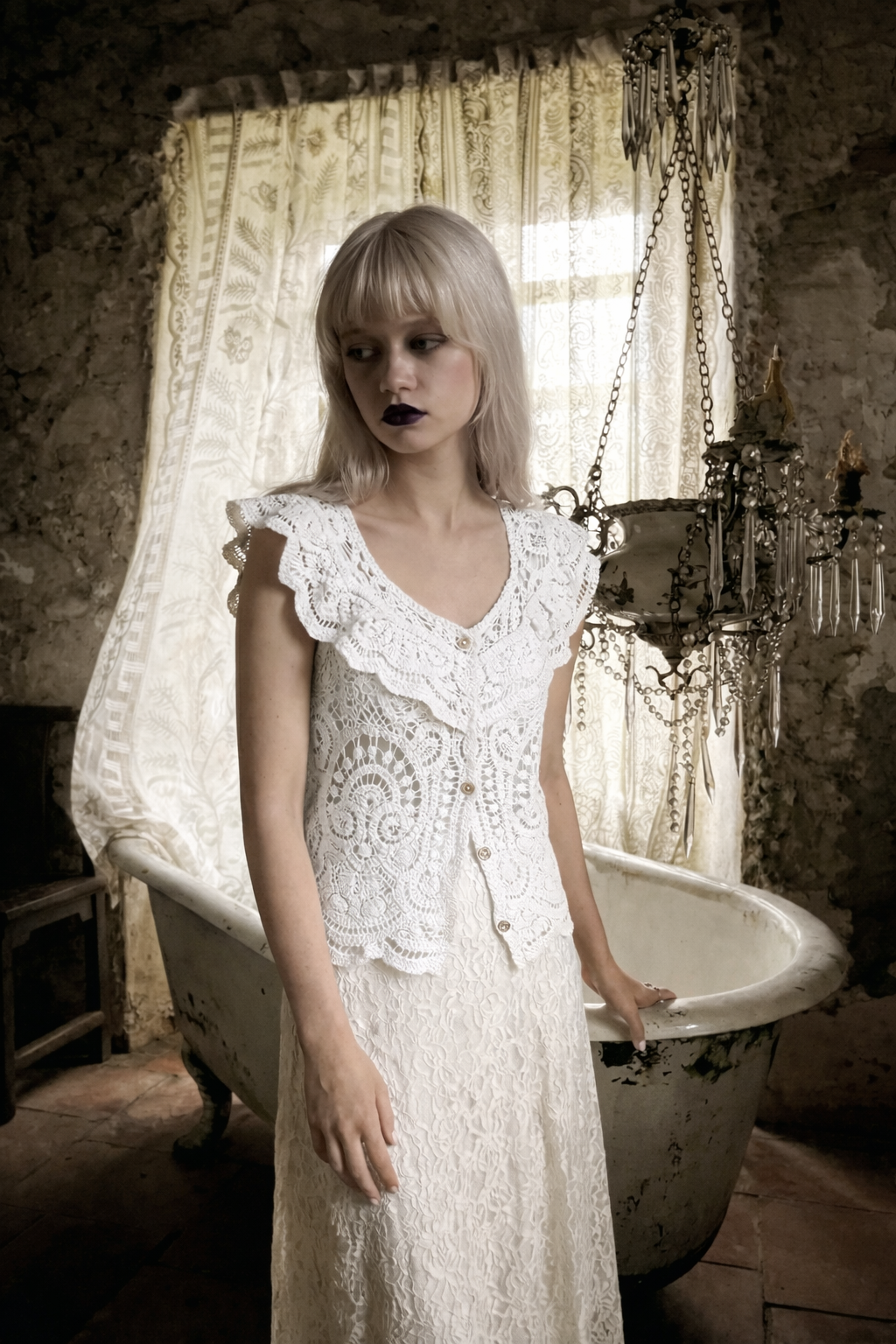 The Larkspur Lace Cardigan