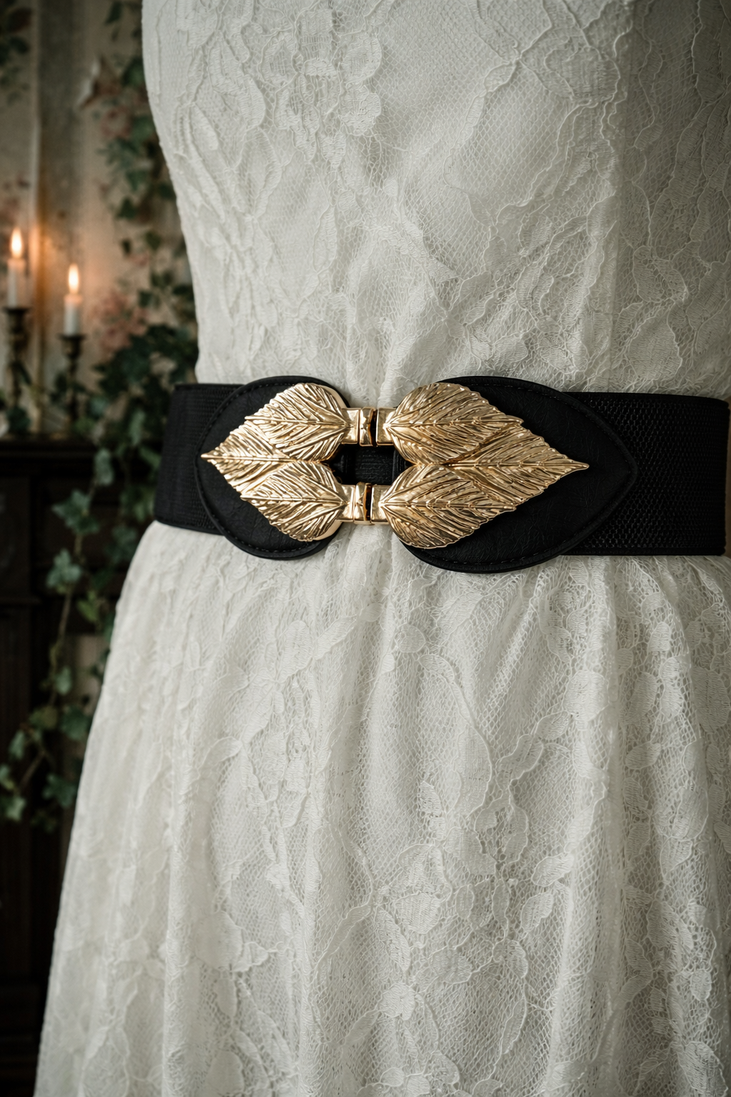 The Laurelcrest Leaf Buckle Belt