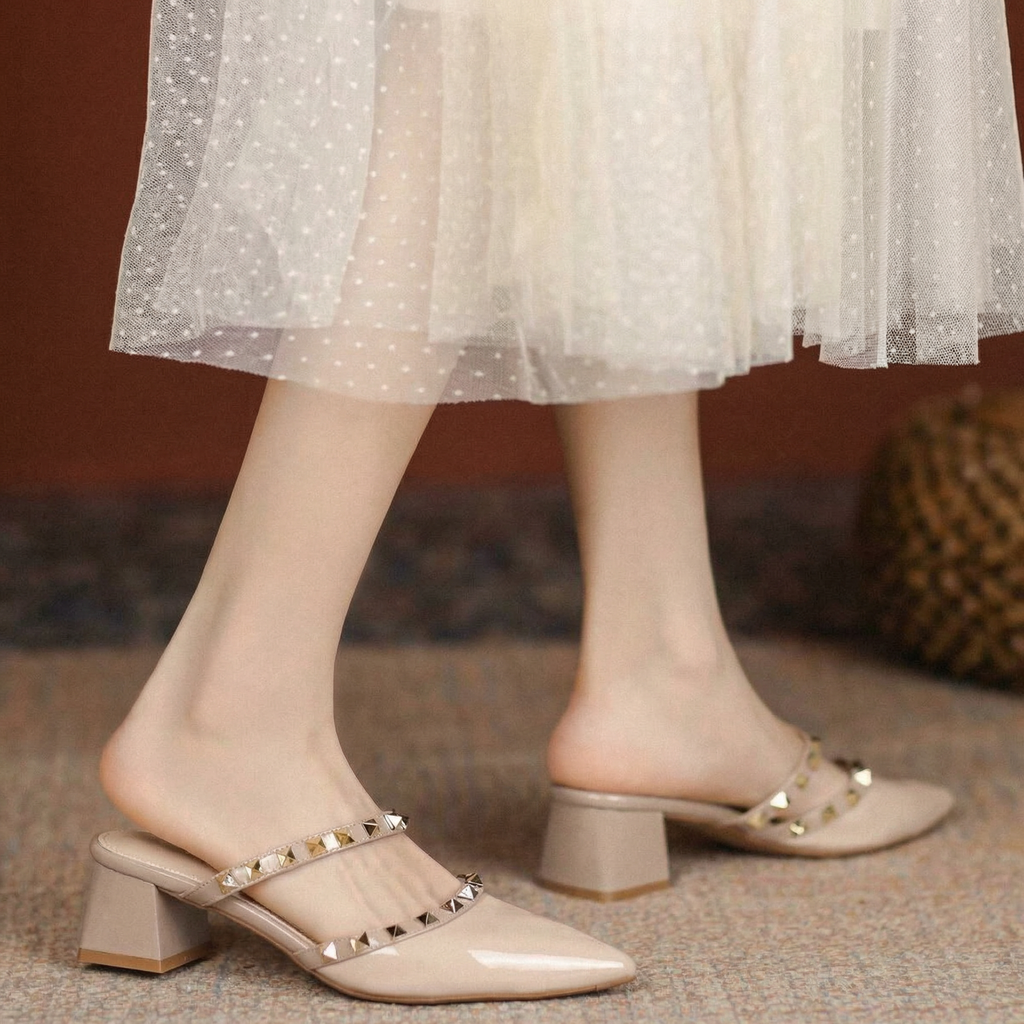 The Marcelline Studded Mule