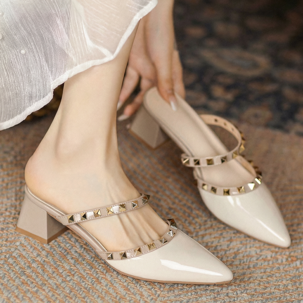 The Marcelline Studded Mule