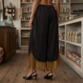 The Marlowe Lace-Hem Trousers