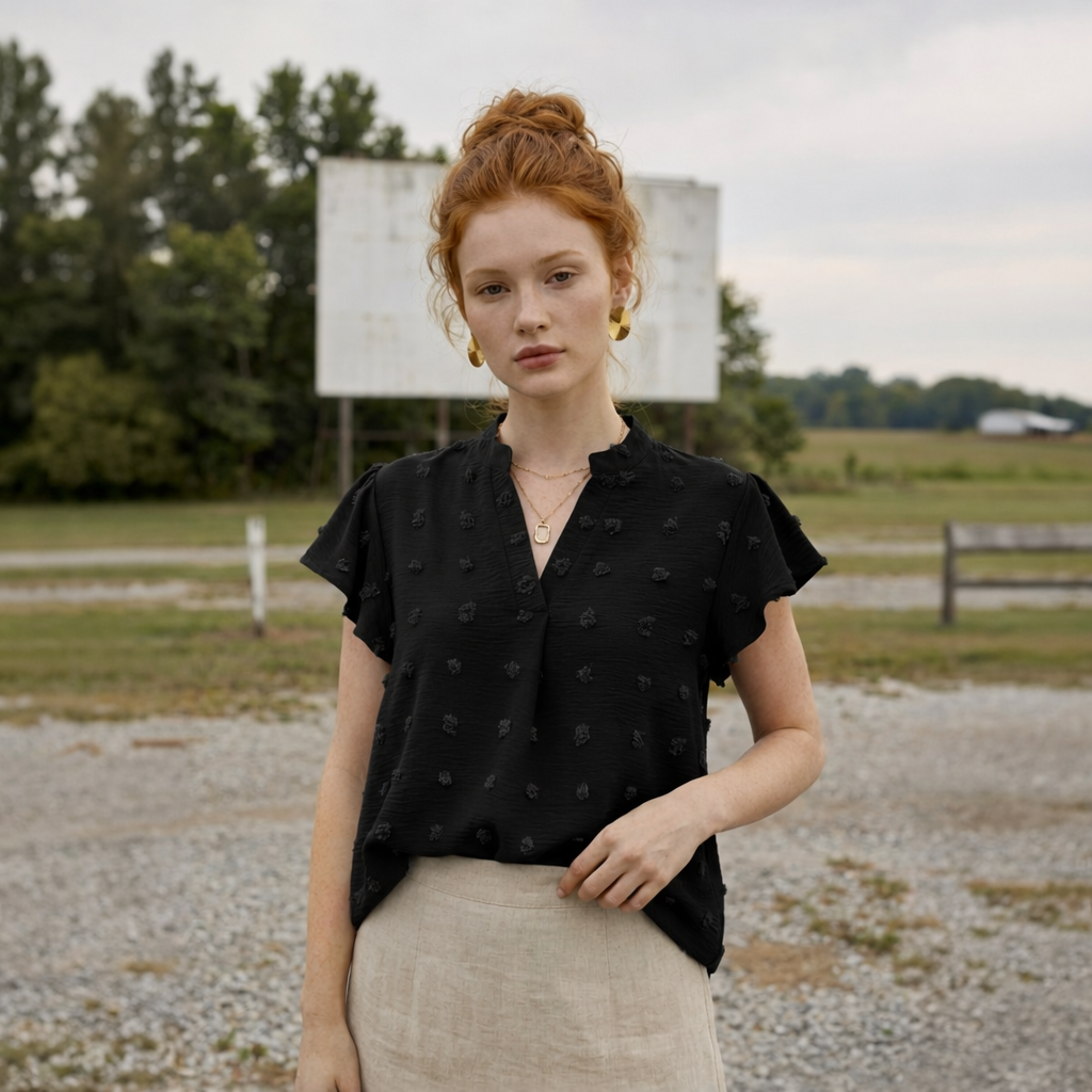 The Meadowwind Dotted Blouse