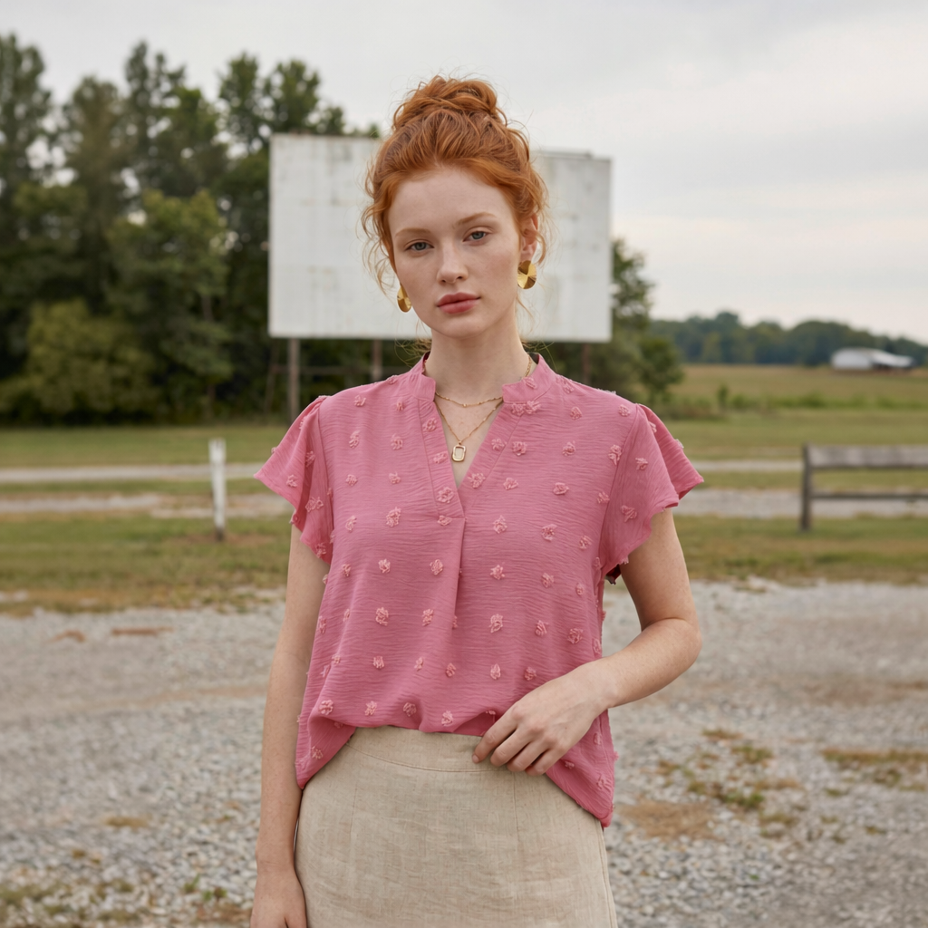 The Meadowwind Dotted Blouse