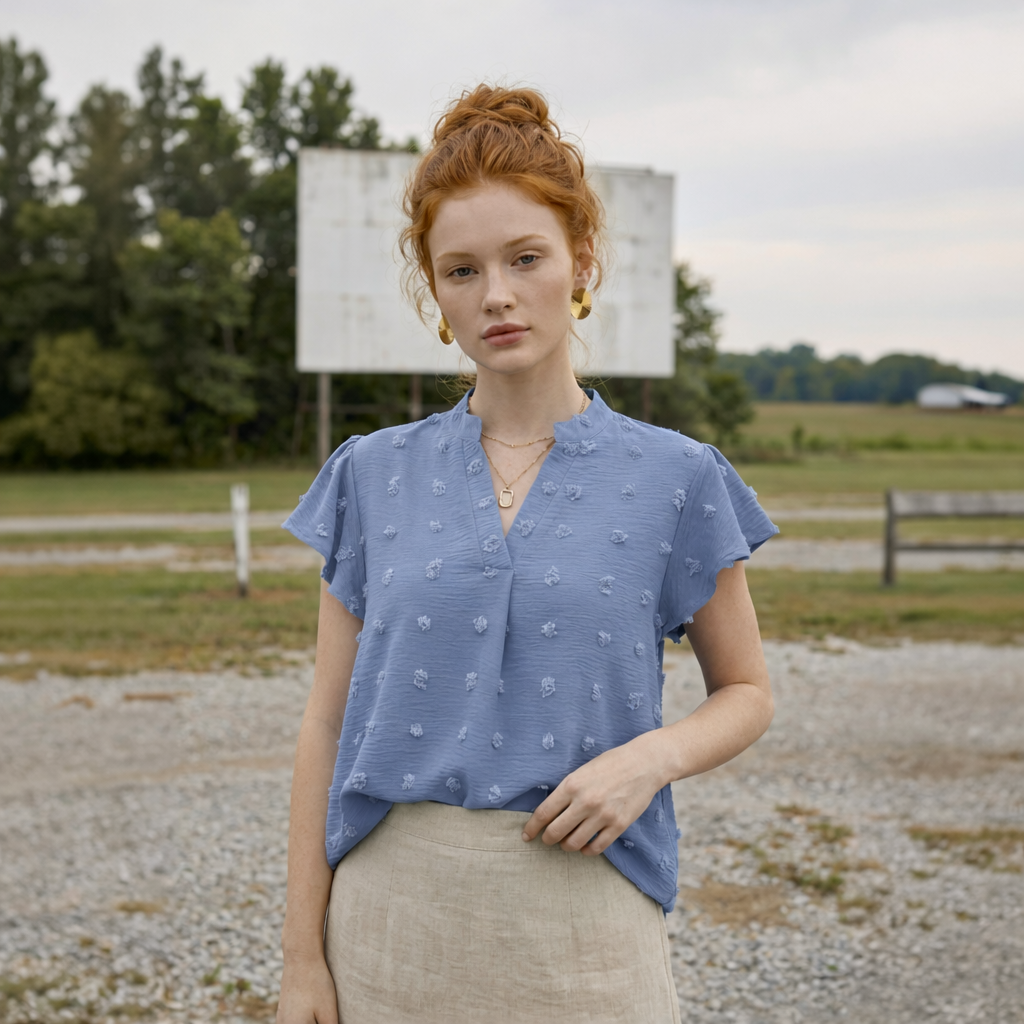 The Meadowwind Dotted Blouse