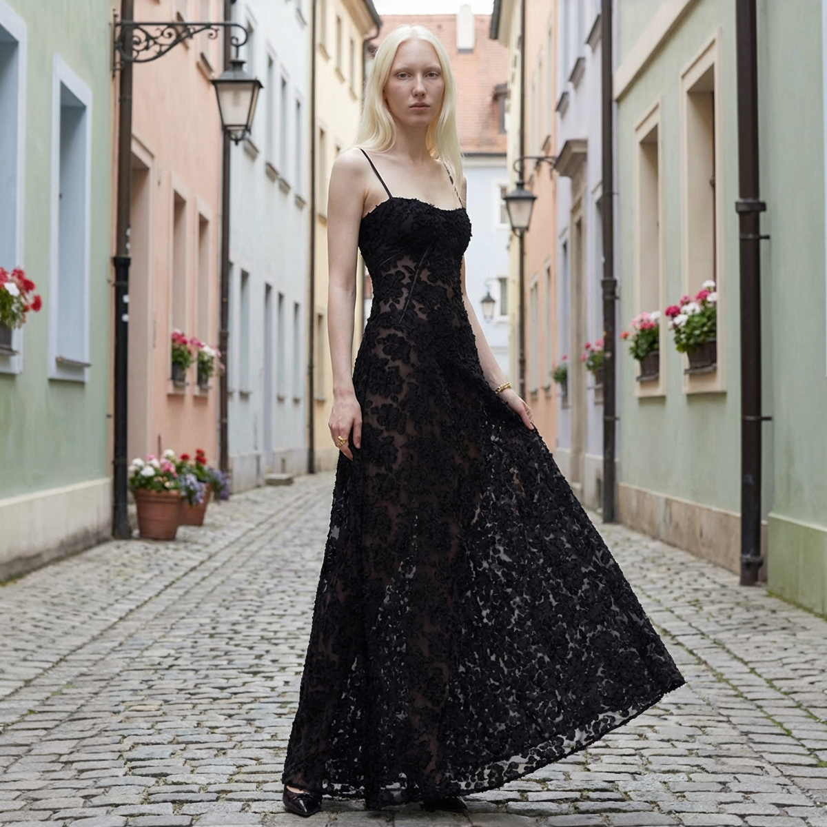 The Nightgarden Lace Gown