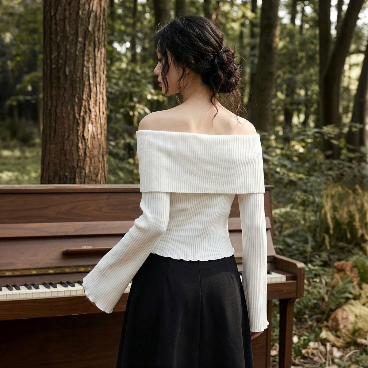 The Nocturne Bow Knit