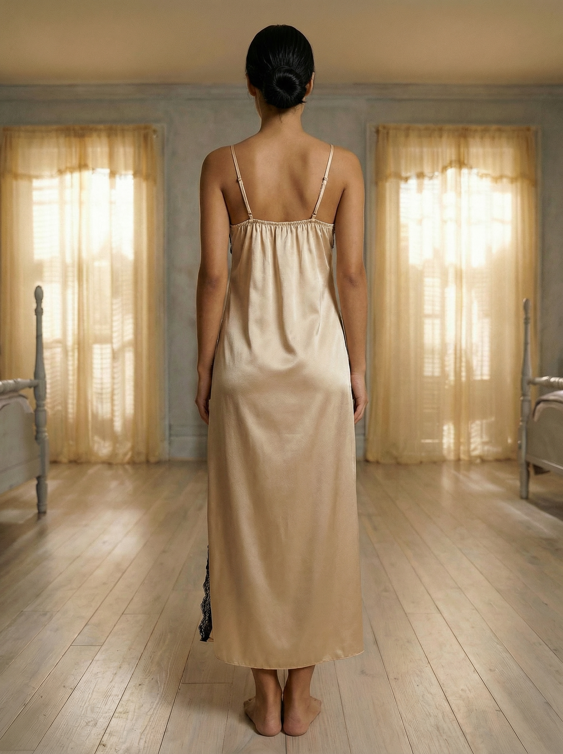 The Nocturne Lace Slip Gown