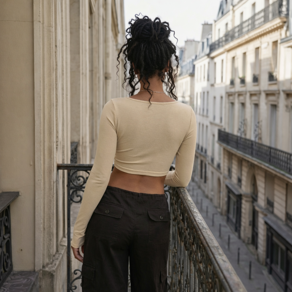 The Rue de Lune Twist Top