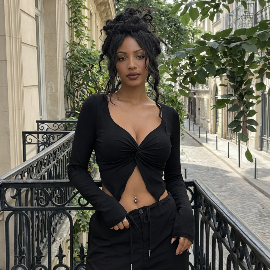 The Rue de Lune Twist Top