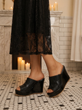 The Veloria Wedge Mule