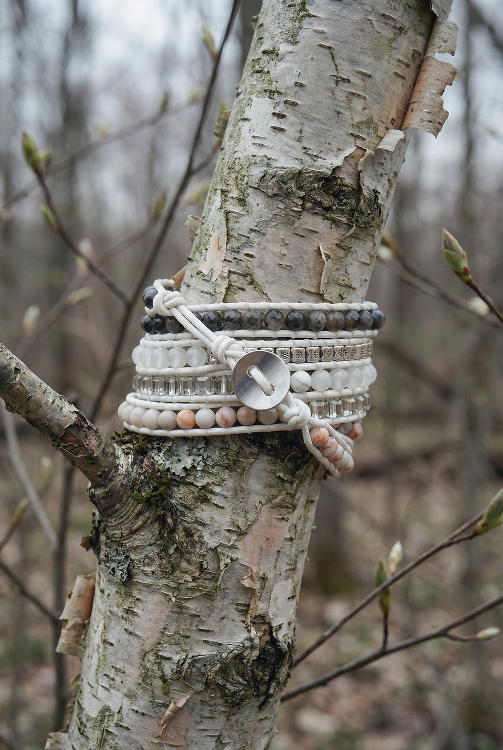The Winter Geode Wrap Bracelet